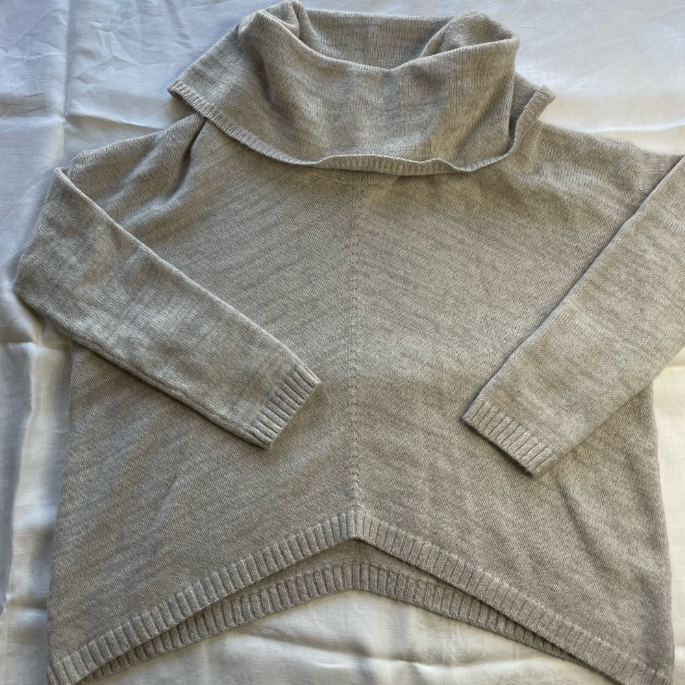 Grey turtle neck sweater